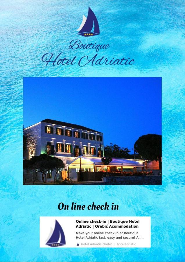 Heritage Boutique Hotel Adriatic-Adults Only Orebic Exterior photo